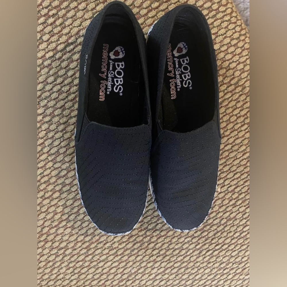 Women’s size 6 Bobs - Black.  Worn twice